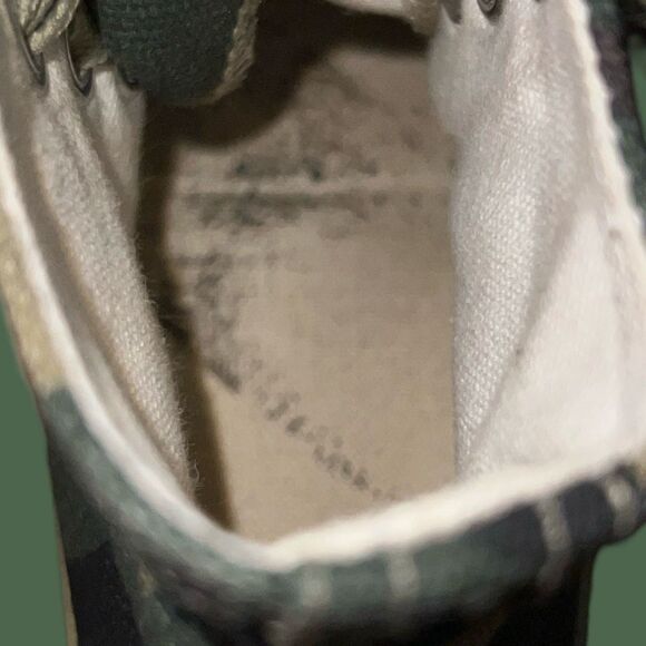 Baby Canvas XI Dier Camo High Tops Size 5 - Picture 4 of 8